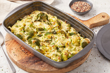 Potato Broccoli and Quinoa Bake
