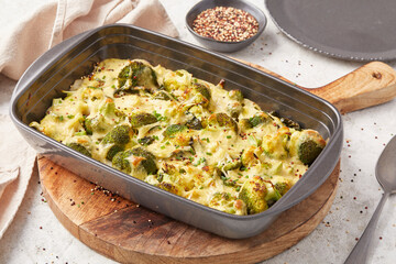 Potato Broccoli and Quinoa Bake
