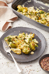 Potato Broccoli and Quinoa Bake