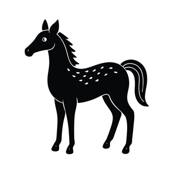 recommend clip art: Simple Black Horse Silhouette, Equine Drawing, Farm Animal Icon