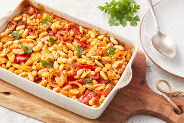 White Bean and Pepper Bake