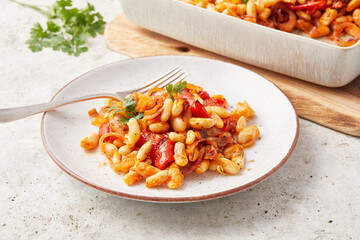 White Bean and Pepper Bake