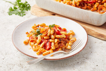 White Bean and Pepper Bake