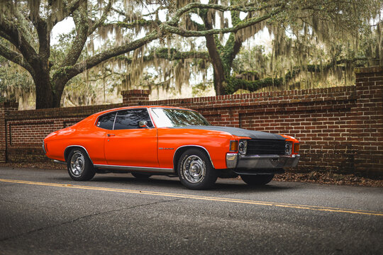 1973 Chevrolet Chevelle Classic Car in Beaufort, South Carolina, August 15, 2024
