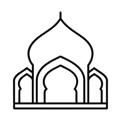 Obraz premium Islamic Mosque Ornament Vector Design with Traditional Arabic Patterns-01