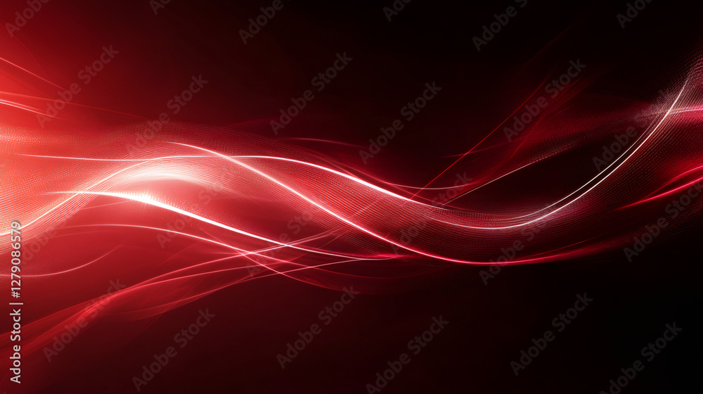 Aufkleber Elegant smooth curved lines creating a dynamic and vibrant visual effect, ideal for backgrounds and graphic designs