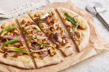 Vegan Onion Pizza 