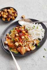 Carrot and Coconut Curry with Noodles