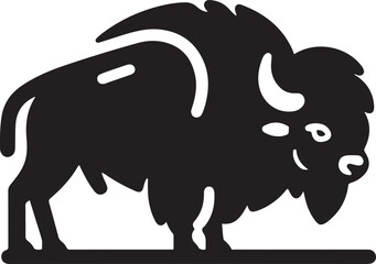 A simple Bison vector style with white background.epsPrint