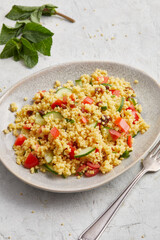 Tomato and Cucumber Millet Salad