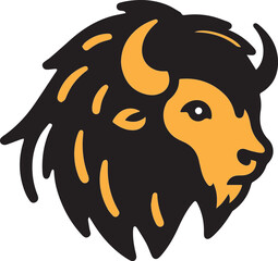 A simple Bison vector style with white background.epsPrint