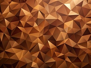 Fototapeta premium Abstract Coffee Brown Low Poly Hipster Wallpaper Background
