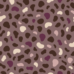 Seamless vector pattern of animals skin. Background for greeting card, website, printing on fabric, gift wrap, postcard and wallpapers. 