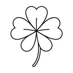 FourLeaf Clover Luck, Charm, Symbol, Irish, St. Patricks Day, Nature, Plant, Good Fortune, Illustrat
