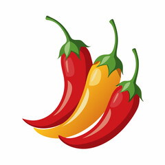 pepper, chili, red, food, hot, vegetable, isolated, green, spice, spicy, vector, illustration, paprika, chilli, healthy, white, vegetables, fresh, ingredient, organic, vegetarian, peppers, cooking, ca