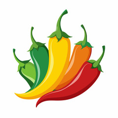 pepper, chili, red, food, hot, vegetable, isolated, green, spice, spicy, vector, illustration, paprika, chilli, healthy, white, vegetables, fresh, ingredient, organic, vegetarian, peppers, cooking, ca
