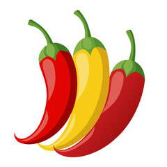 pepper, chili, red, food, hot, vegetable, isolated, green, spice, spicy, vector, illustration, paprika, chilli, healthy, white, vegetables, fresh, ingredient, organic, vegetarian, peppers, cooking, ca