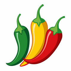 pepper, chili, red, food, hot, vegetable, isolated, green, spice, spicy, vector, illustration, paprika, chilli, healthy, white, vegetables, fresh, ingredient, organic, vegetarian, peppers, cooking, ca
