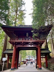 Torii gate in Nikko, Japan