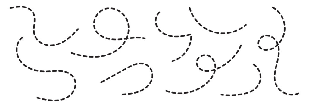 Path travel dotted line trip dashed trace destination track plan and silhouette, travelling symbol . Transport dot pathes lines traces tourism design vector