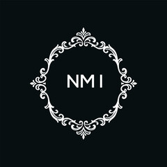 NMI Letter Initial Logo Design Template Vector Illustration