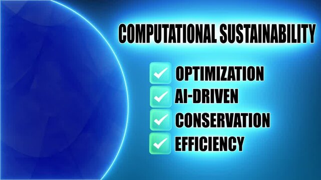 Computational Sustainability &ndash; an interdisciplinary field that uses computational methods, AI, and data analysis to address environmental, social, and economic sustainability challenges.