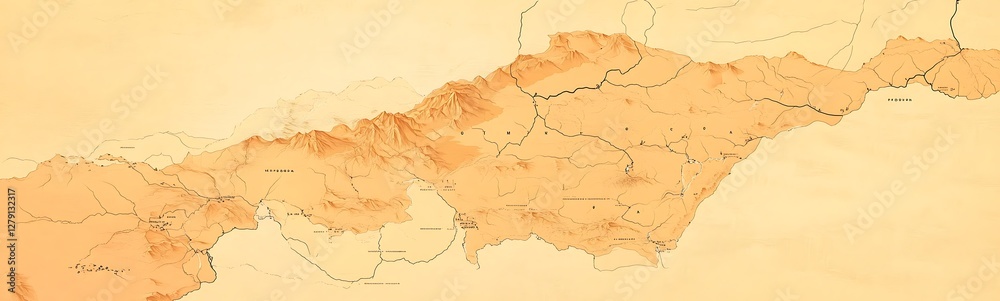 Aufkleber modern minimalist vector map design of mongolia, suitable for various graphic and commercial applica