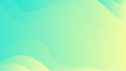 Green Blue Abstract Background Soft Waves. Gradient Fluid Wave Banner Template Design.  Gradient Green Blue liquid Wave Background. Tech glow from curved lines Design