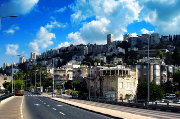Walking around the spring city of Haifa, Israel.