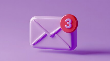 The Three New Messages Shown On A Modern Email Envelope