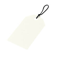 Blank tag ready for text a simple design waiting for words to be written a clean white label hanging inviting creativity,