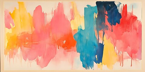 Abstract Watercolor Painting