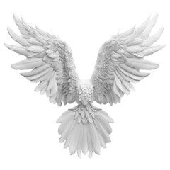 Fototapeta premium White Angel Wings Spread