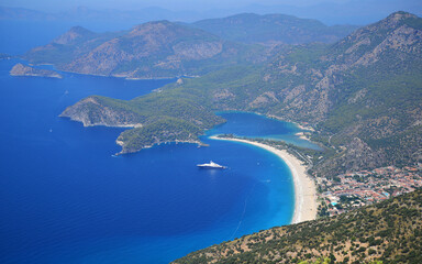 Obraz premium A view from Oludeniz in Fethiye, Turkey.