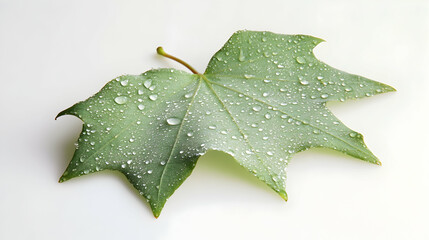 A fresh green leaf covered in morning dew symbolizing renewal and the growing movement for gender equality soft lighting