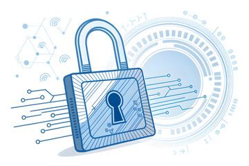 Lock secure sign use for payment and web works 