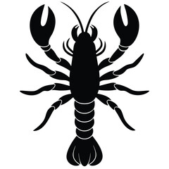 crayfish vector illustration