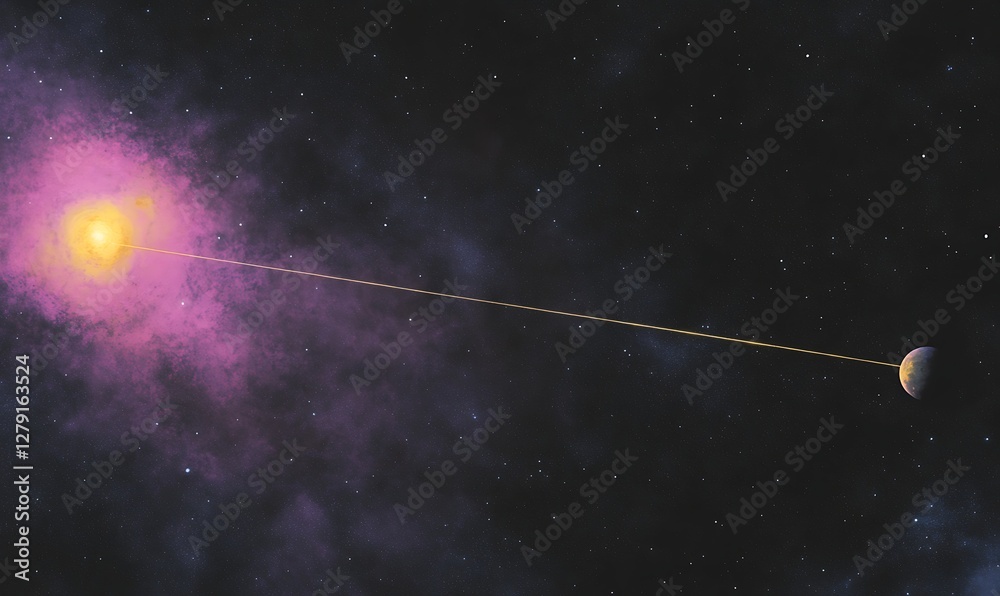 Aufkleber A detailed image of a deep space telescope interface used for scanning distant planets.