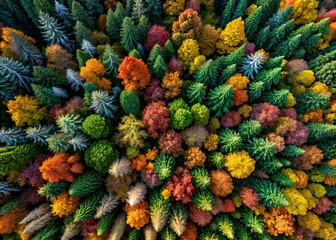 Fototapeta premium Drone Forest Simplicity - Nature's Beauty
