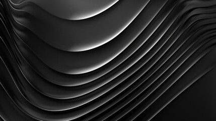 Naklejka premium The background with texture of black and white lines, creating an effect of volume and dynamics, is perfect for the design of digital projects or presentations.