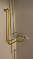 Crazy tube mounting on a wall