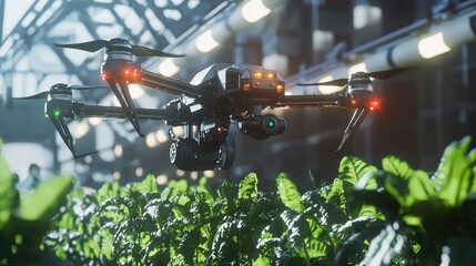 Drone Inspection of Hydroponic Farm