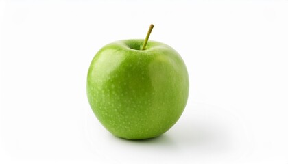 Fresh Green Apple Isolated on White Background for Healthy Lifestyle Concept