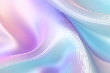 Dreamy spectrum shimmer background with soft motion and pastel colors. This abstract design features flowing waves in shades of purple, blue, and white, creating serene atmosphere