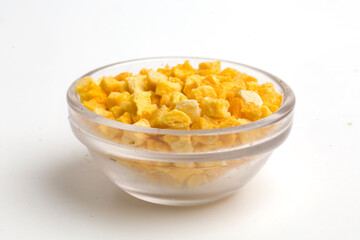 freeze dried mango chunks in a bowl