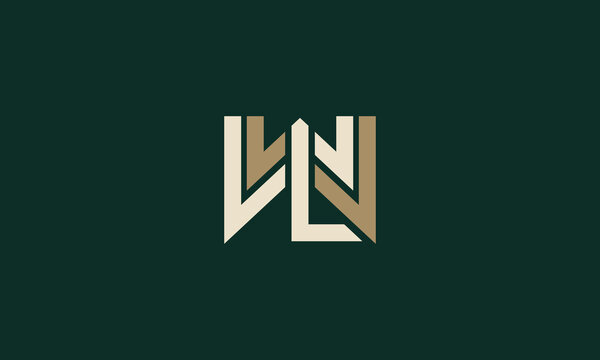 WWL or WLW monogram logo design
