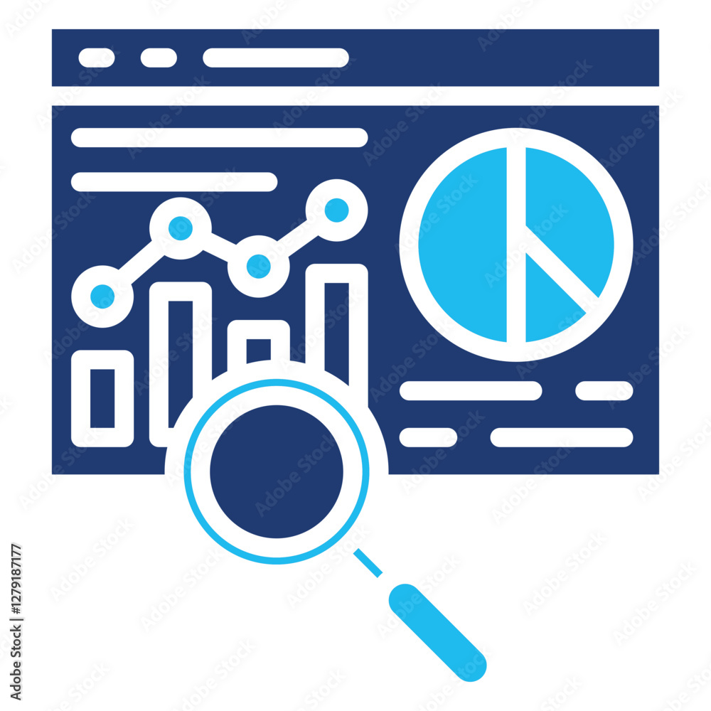 Sticker Data Analysis Icon