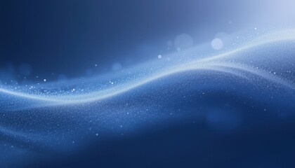 Gentle Blue Wave Patterns with Soft Light and Sparkling Effects