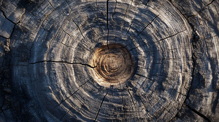 Fototapeta premium A Close Up Image of a Tree Trunk Section