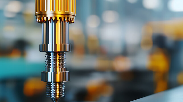 Engine processing with carbide cutting tools precision manufacturing facility industrial closeup photography mechanical environment focused viewpoint advanced technology concept